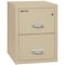 Fireking 15-1/4" W 2 Drawer Fire-Resistant Vertical File Cabinet, Parchment, Legal 2-2125-CPA - alternate 1