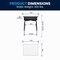 Flash Furniture 31.25 H, 24 W X Laminate, Steel, Gray FD-DESK-GY-GG - alternate 2