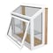 Factory 2U Windows Garden Window with Shelf, 60in x 48in, White, Insulated Oak Seatboard, Low-E Glass 802949 - alternate 1