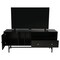 Leisuremod Rochester Rectangular TV Stand with Enclosed Storage and Powder Coated Iron Legs, Ebony RTS60BL - alternate 2