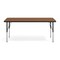 Flash Furniture Wren 60 in x 24 in Adjustable Height Activity Table, Thermal Laminate Top, Short Legs, Oak XU-A2460-REC-OAK-T-P-GG - alternate 2