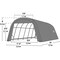 Shelterlogic ShelterCoat 12 x 24 x 8 ft Green Wind And Snow Rated Garage Round 72342 - alternate 3