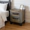 Homeroots 27" Brown Two Drawer Nightstand 527077 - alternate 1