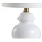 Jonathan Y Perry 20" Ceramic/Metal LED Table Lamp, White/Brass Gold JYL1035A - alternate 2