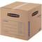 Smoothmove 18 in x 18 in x 16 in Moving Box, Kraft, Blue Printing, Kraft Corrugated Board, Single Wall, 32 ECT 7713901 - alternate 1