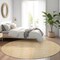 Homeroots 8' Beige And Rust Round Floral Medallion Washable Indoor Outdoor Area Rug 615940 - alternate 2