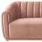 Homeroots 85" Blush Velvet Manufactured Wood Sofa 543934 - alternate 3
