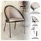 Leisuremod Urbane Collection Modern Dining Chair in Light Grey UC21LGR - alternate 3