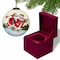 Homeroots Ice Skating Mr. and Mrs. Santa Hand Painted Mouth Blown Glass Ornament 477522 - alternate 2