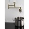 Kingston Brass Wall Mount Pot Filler Faucet, Polished Brass KS8102RX - alternate 2