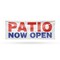 Signmission Patio Now Open, 48 Inch x 120 Inch, Vinyl Banner B-120-30780 - alternate 1