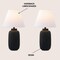 Jonathan Y Elinore 24.5" Minimalist Scandinavian Resin/Iron Ginger Jar LED Table Lamp, Matte Black, 2PK JYL5603A-SET2 - alternate 2