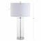 Jonathan Y Collins 29" Glass LED Table Lamp, Clear/Chrome JYL2004A - alternate 2