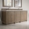 James Martin Vanities Bristol 72'' D Vanity, Whitewashed Walnut w/ Victorian Sil Silestone Top w/ Wireless Charger 157-V72-WW-FVSL - alternate 2
