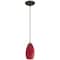 Access Lighting Champagne, Pendant, Oil Rubbed Bronze Finish, Red Glass 28012-1C-ORB/RED - alternate 4