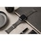 Elegani Expansion Stainless Steel Replacement Band Compatible with Apple Watch 45mm, Black SEBCQR-BLK-45mm - alternate 2