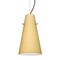 Besa Lighting Cierro Cable Pendant, Vanilla Matte, Bronze Finish, 1x100W Incandescent 1KX-4124VM-BR - alternate 1