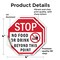 Signmission Stop No Food or Drink Beyond This P, 4 inch X 4 inch, Vinyl Decal, 2PK OC-D-2PACK-4-81 - alternate 2