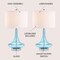 Jonathan Y Cecile 25.5" Glass Teardrop LED Table Lamp, Aqua/Chrome, 2PK JYL1081B-SET2 - alternate 2