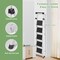 Wrightmaster 5-Step Iron Step Stool (9 ft. Reach), 330 lb. Load Capacity with Workbench and Anti-Slip Wide Pedals ZR-C5-WHITE - alternate 2