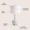 Jonathan Y Brussels 27 in. Contemporary Transitional Ceramic/Metal LED Table Lamp, White/Gold Painting JYL6208A - alternate 4