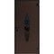 Vdomdoors Front Exterior Prehung Steel Door Ronex1277 Brown Entry Metal Modern Painted W36xH80 Left hand RONEX1277EXD-BRW-W36xH80-LH-I - alternate 1