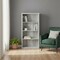 Homeroots 48" Gray Wood Four Tier Bookcase 333506 - alternate 2