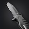 Unilite Heavy Duty Folding Work Knife, High-Carbon 3Cr13 Stainless Steel Clip Point Blade Serrated Edge FK3 - alternate 5