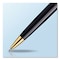 Waterman Hemisphere Ballpoint Pen, Retractable, Medium 1 mm, Blue Ink, Black Lacquered/23-Karat Gold Barrel S0920670 - alternate 2