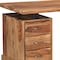 Homeroots 68" Brown Live Edge Solid Wood Writing Desk With Four Drawers 565284 - alternate 2