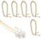 Newhouse Hardware 7 ft. Uncoiled/1.33 ft. Coiled Telephone Handset Cord with RJ9 (4P4C) Connectors, Ivory, 5PK HSC7-IV-05 - alternate 1