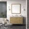 James Martin Vanities Laurent 48'' S Vanity, Light Natural Oak w/ Jasmine Pearl Top w/FreePower Wireless Charger 545-V48-LNO-FEJP - alternate 2