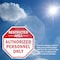 Signmission Restricted Area Authorized Personne, 4 inch X 4 inch, Vinyl Decal, 5PK OC-D-5PACK-4-175 - alternate 3
