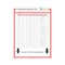C-Line Products 9" x 12" Orange Stitched Neon Shop Ticket Holders, 15/BX 43912 - alternate 2