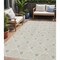 Homeroots 5' X 8' Beige And Ivory Geometric Washable Indoor Outdoor Area Rug 594678 - alternate 1