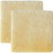 Homeroots Set Of Two 17" X 17" Cornsilk Linen Solid Color Dining Chair Pad 480444 - alternate 2