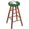 Holland Bar Stool Co Oak Bar Stool, Medium Finish, Michigan State Seat RC30OSMed - alternate 1