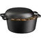 Bakkenmaster Bakken 2-in-1 5QT Cast Iron Dutch Oven with Skillet Lid, Pre-Seasoned, Oven & Campfire Safe BAKCASTDUTC - alternate 1