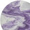 Homeroots 8' Purple And Silver Round Abstract Washable Indoor Outdoor Area Rug 618342 - alternate 3
