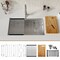 Tecasa 32 in. Undermount Single Bowl 18-Gauge Workstation Kitchen Sink with Accessories TKSPWW131A - alternate 2