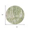 Homeroots 8' Sage And Ivory Round Abstract Washable Indoor Outdoor Area Rug 613316 - alternate 2