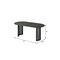 Homeroots 67" Black Solid Wood Double Pedestal Base Oval Dining Table 721140 - alternate 2