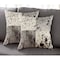 Homeroots Set of Two 18" Black and White Cowhide Throw Pillows, 2PK 544638 - alternate 1