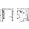 Siemens locking mech to prevent opening in the cabinet door in ON pos. Bowden cable 3VW9011-0BB18 - alternate 2
