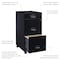 Space Solutions 14.25 in W 3 Drawer Mobile Vertical File Cabinet, Black 17427 - alternate 5