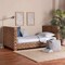 Bali & Pari Rhinos Handwoven Seagrass Daybed - Twin Size Coastal Boho Bed Frame with Basketweave Design 259-14371-ZORO - alternate 2
