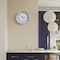Clockswise 10-in Round Quartz Wall Clock Non-Ticking Battery Operated with Silent Sweep Movement,  QI004745.WT.10 - alternate 2