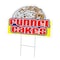 Signmission Funnel Cakes Yard Sign & Stake outdoor plastic coroplast window, C-DC-1824-Funnel Cakes C-DC-1824-Funnel Cakes - alternate 1