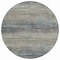 Homeroots 8' Granite Gray Round Striped Washable Indoor Outdoor Area Rug 608475 - alternate 2
