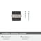 Amerock Overton 1-3/8 in 35 mm Length Brushed Matte Black/Satin Nickel Cabinet Knob BP36680BMBG10 - alternate 2
